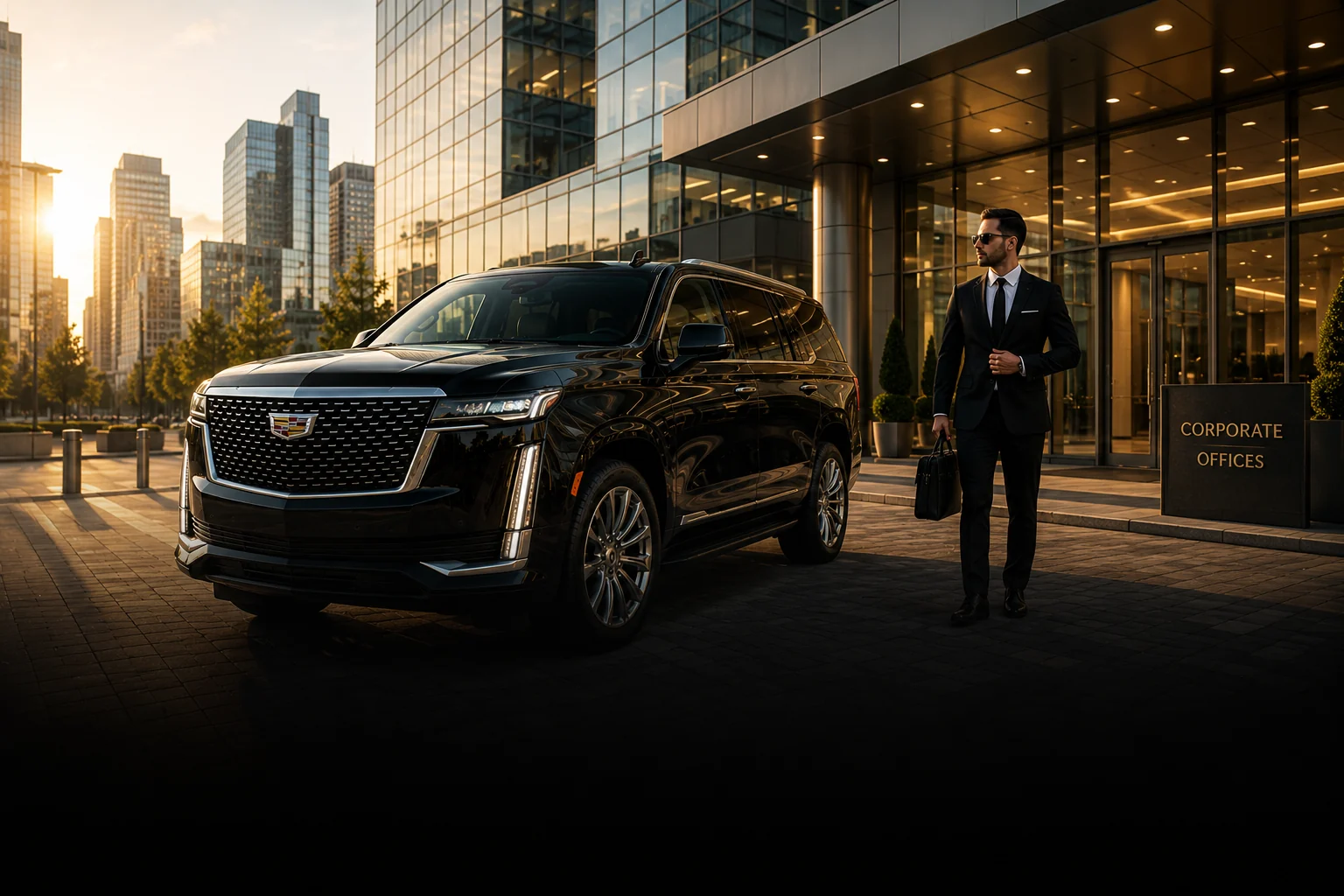 Executive corporate travel luxury car service in New York City