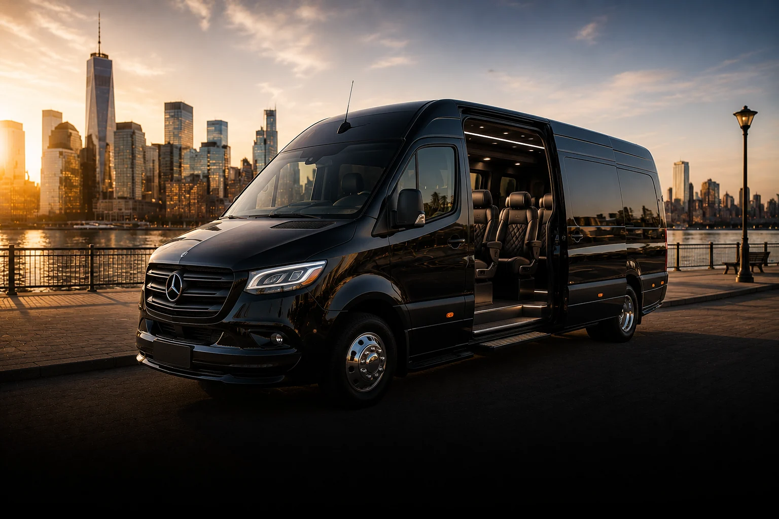 Group transportation luxury Sprinter van for teams and families