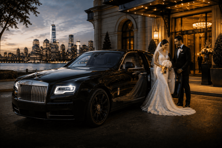 Rolls-Royce Ghost arranged for a wedding